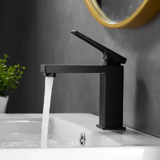 Смеситель для раковины Shevanik S6801H чёрный